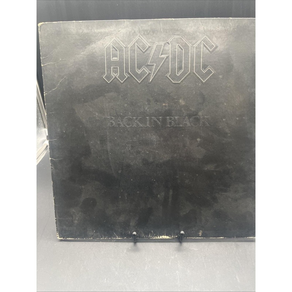 AC/DC Back In Black OG 1980 LP Masterdisk RL Atlantic Allied Press